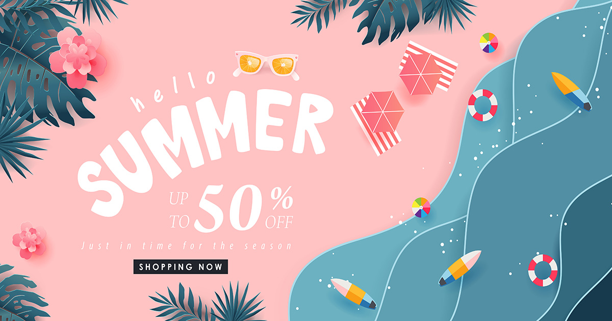 Tải Mẫu Banner Quảng Cáo Sale Mùa Hè Cực Đẹp PSD 2022