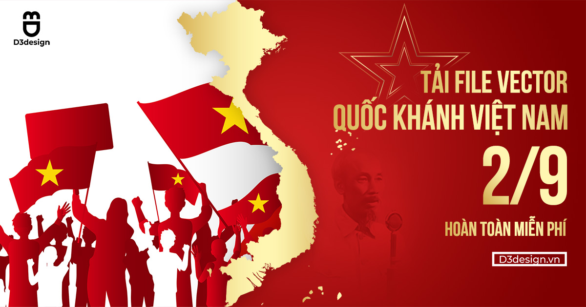 TẢI FILE VECTOR CỰC ĐẸP VỀ NGÀY QUỐC KHÁNH VIỆT NAM 2-9-2023