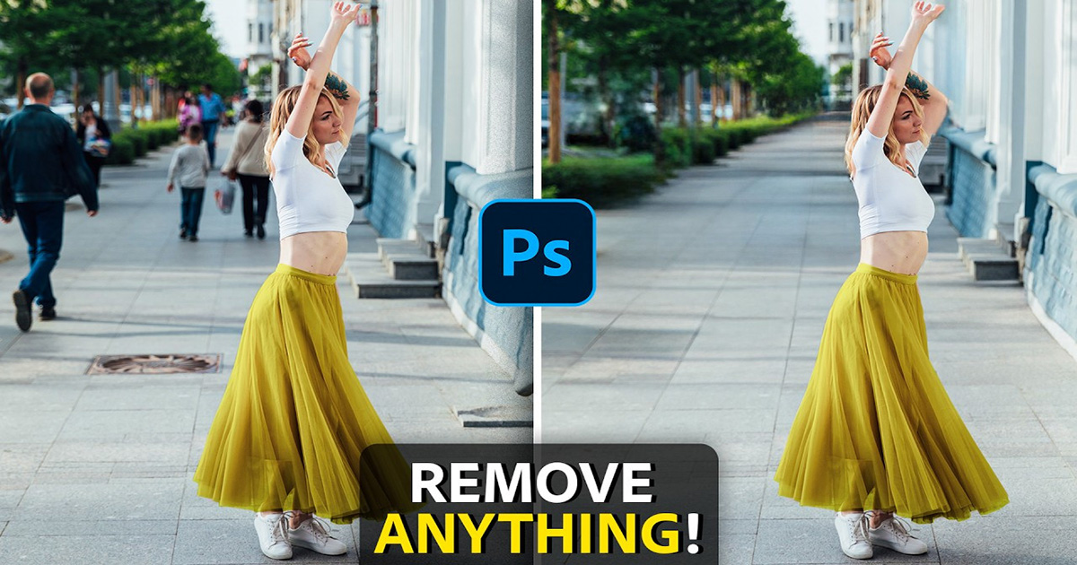 ADOBE PHÁT HÀNH PHOTOSHOP 24.5 VỚI BẢN CẬP NHẬT CHÍNH THỨC CỦA REMOVE TOOL - CÔNG CỤ XOÁ VẬT THỂ BẰNG AI CỰC KỲ NHANH CHÓNG