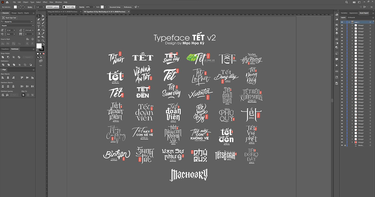 Chia Sẻ PSD Tết Việt Typeface Siêu Đẹp, Chất Lượng Cao 2025
