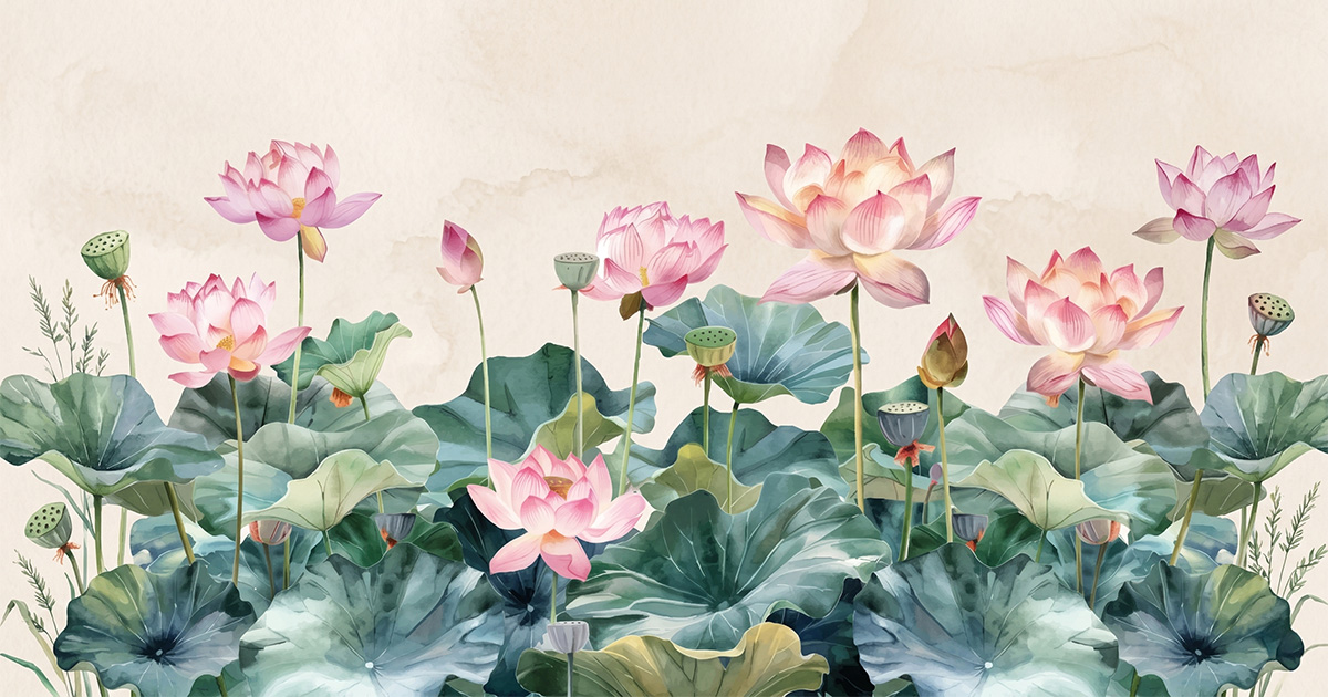 Tải Vector Hoa Sen Miễn Phí – File EPS Chất Lượng Cao Cho Designer