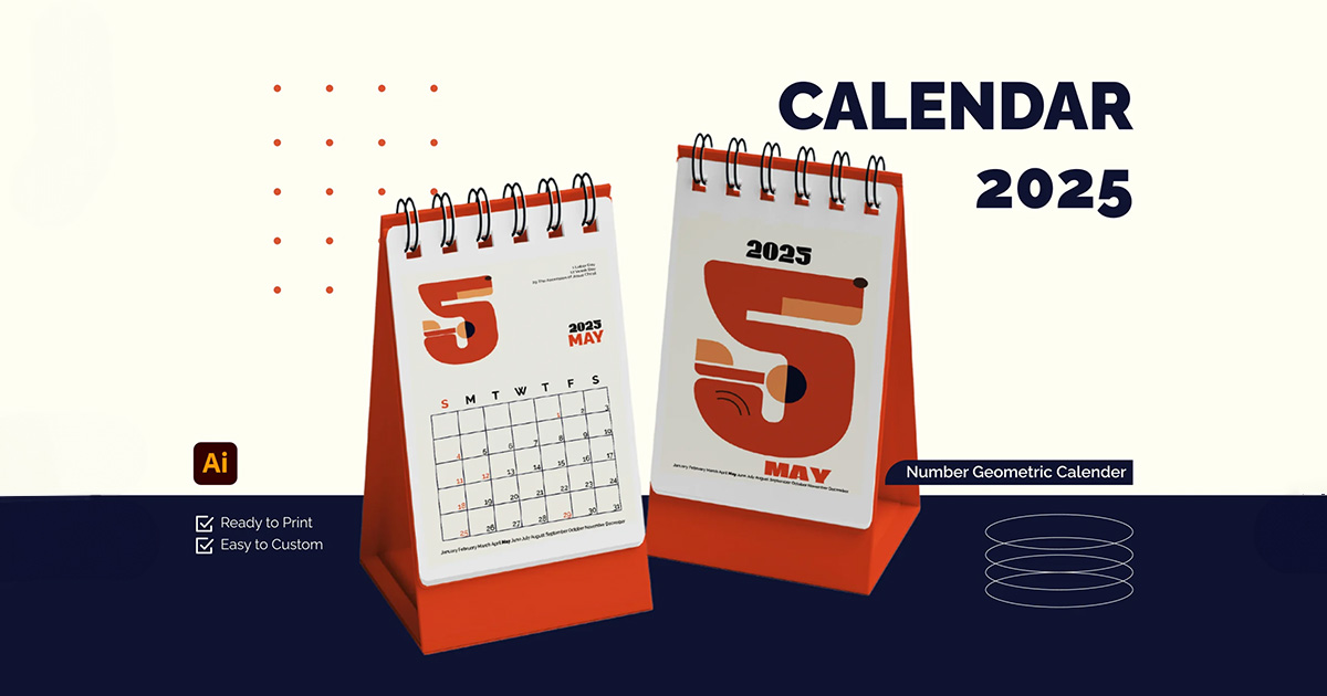 Tải 10 File Mẫu Lịch 2025 Cực Đẹp, Hoàn Toàn Mới Dành Cho Designer 