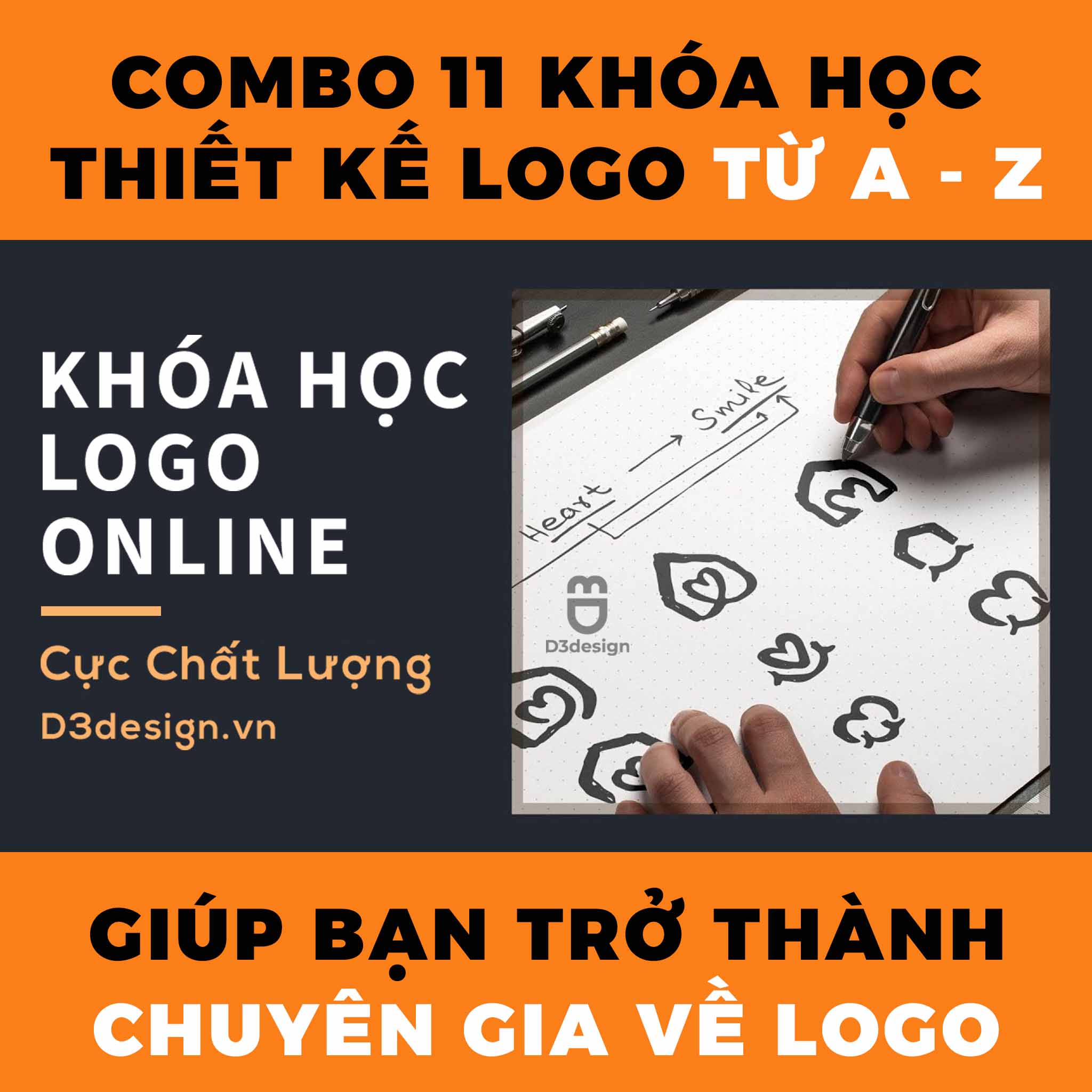 Combo 6 Khóa Học Logo Từ A - Z Giúp Bạn Trở Thành Chuyên Gia Logo Nhanh Chóng