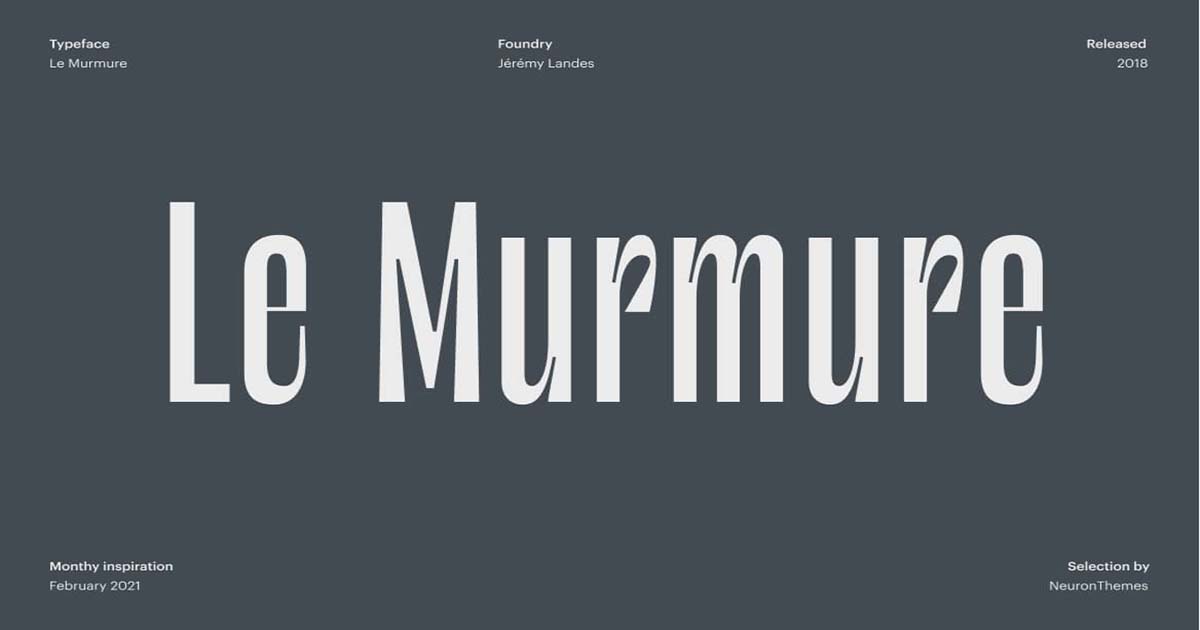 Font Việt Hóa SVN - Le Murmure Mang Phong Cách Sang Trọng, Thanh Lịch