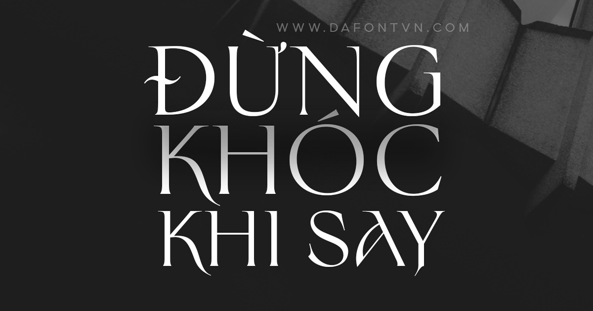 Font Việt Hóa - Sinistre Cực Đẹp Mang Phong Cách Hiện Đại 