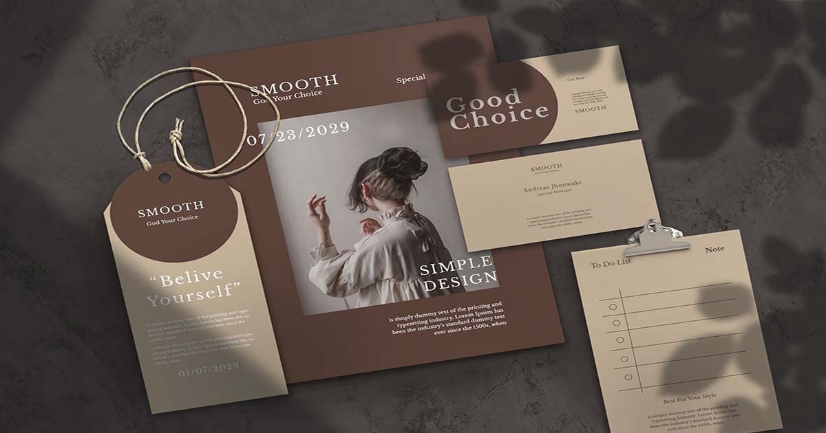 Tải Mockup Bộ Nhận Diện Thương Hiệu Cực Chất Lượng Hoàn Toàn Miễn Phí