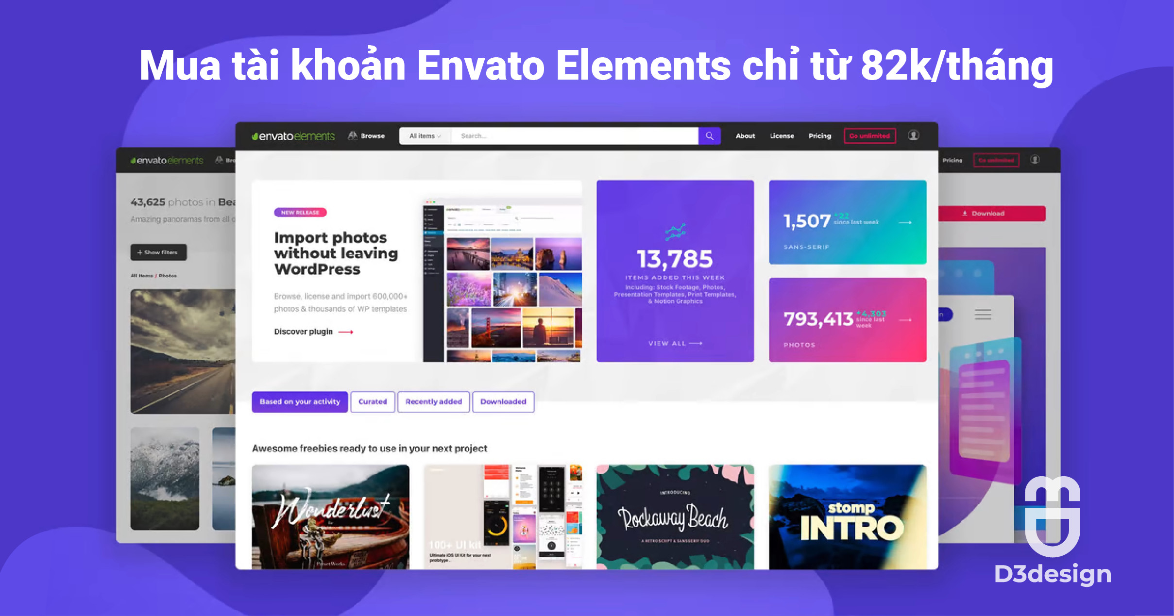Mua tài khoản Envato Elements giá rẻ