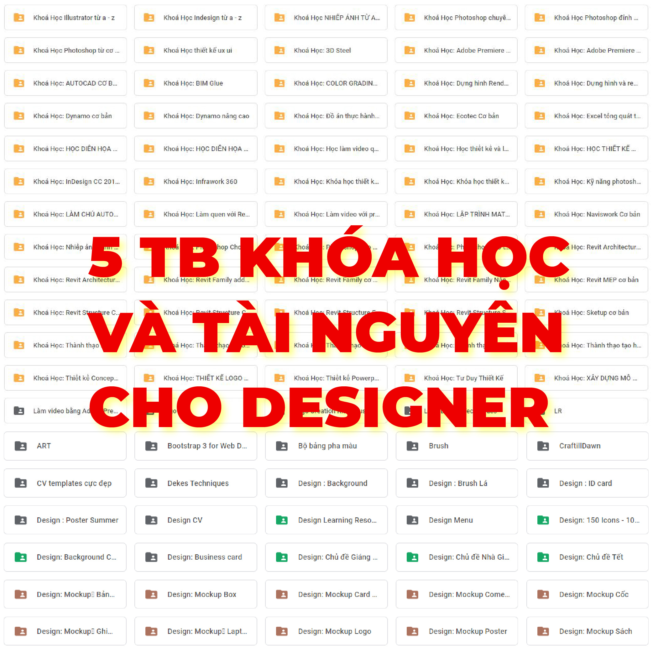 KHO TÀI NGUYÊN KHÓA HỌC ĐỒ HỌA LỚN NHẤT NHẤT VIỆT NAM 